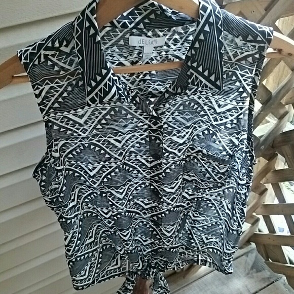 dELiA'S Tops - dELiA 's sheer sleeveless
